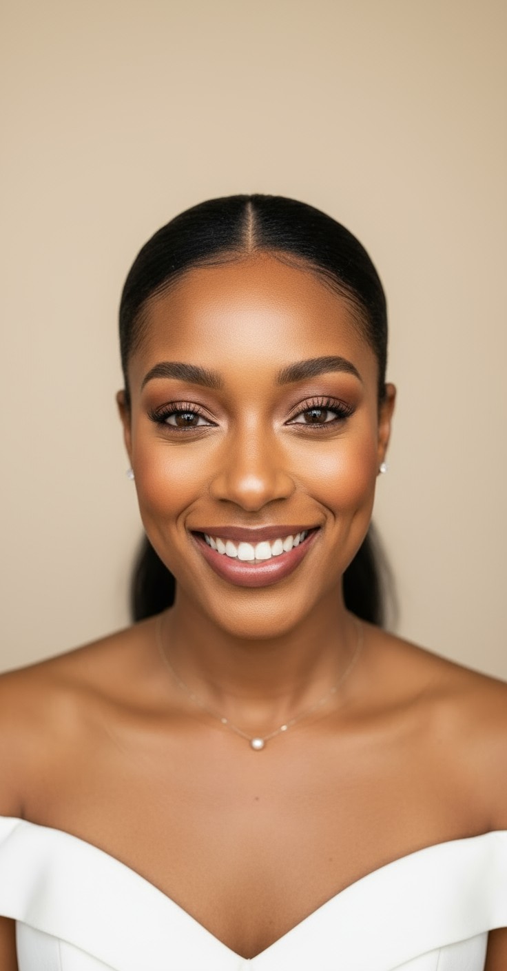 After Drawstring Ponytail